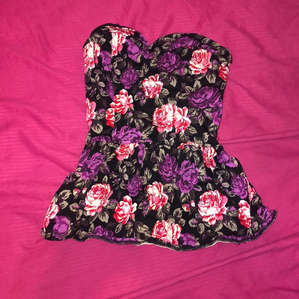 Strapless shirt